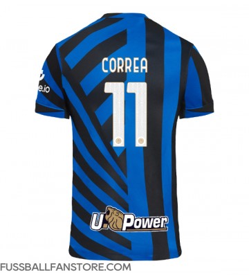 Inter Milan Joaquin Correa #11 Replik Heimtrikot 2024-25 Kurzarm
